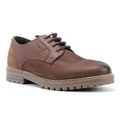 Barbour Sandstone Chaussures En Cuir Pour Hommes Marron À Lacets