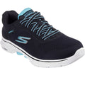 Skechers GO WALK 7 Cosmic Waves Baskets De Sport Pour Femmes En Polyester Noir/Turquoise