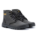 Palladium Pampa Hi Wax Bottes En Toile Noire