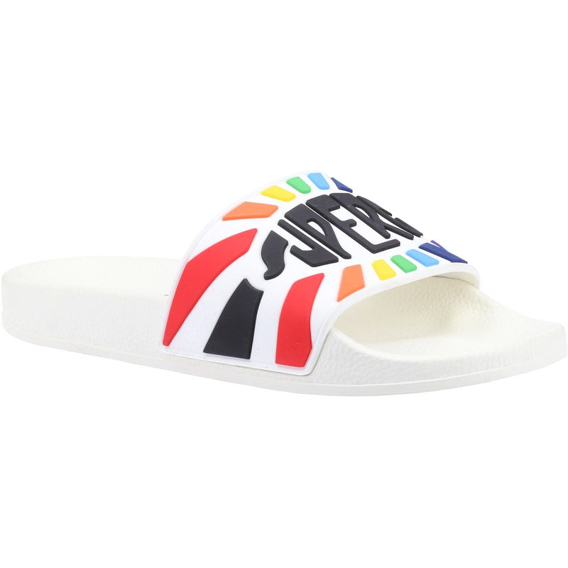 Superga Slide Sandales Blanches/Multicolores Pour Femmes