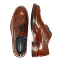 Ben Sherman Archie Brogue Chaussures En Cuir Marron À Lacets Pour Homme