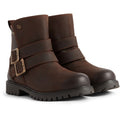 Hunter Ness Bottes Marron En Cuir Pour Femmes