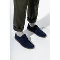 Hush Puppies Scout Chaussures Pour Hommes En Daim Bleu Marine À Lacets