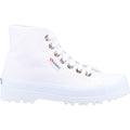 Superga 2341 Alpina Resin Eyelets Bottes Blanches Pour Femme 100 % Coton