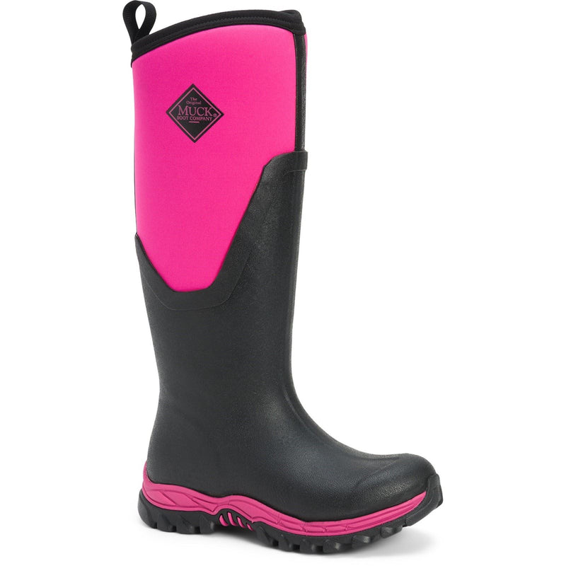 Muck Boots Arctic Sport II Tall Bottes En Caoutchouc Noires/Rose.