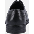 Hush Puppies Santiago Chaussures En Cuir Noir À Lacets Pour Hommes