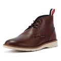 Ben Sherman Hampton Bottes Rouges En Cuir Pour Hommes