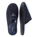 Barbour Everitt Chaussons Pour Hommes En Faux Daim Bleu.