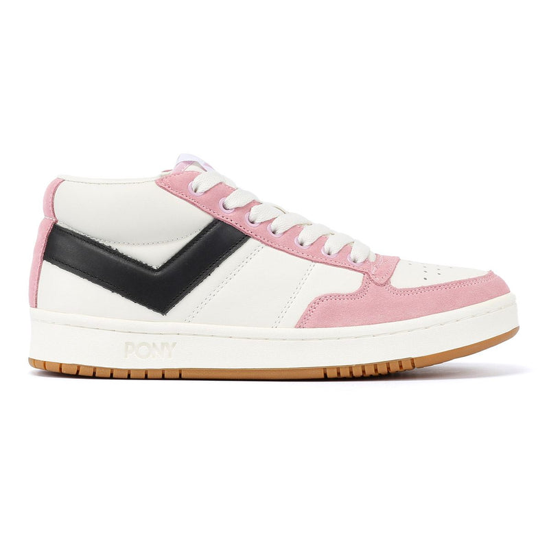 Pony #1 Low Baskets En Daim Blancs/Rose