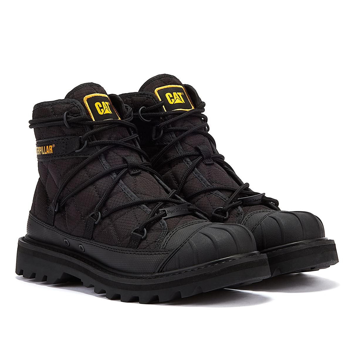 Caterpillar Bottes Noires Alt Lacets Omaha Tower London.FR