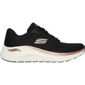 Skechers Arch Fit 2.0 Glow The Distance Sneakers Pour Femmes En Textile Noir/Or Rose