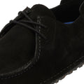 Birkenstock Utti Chaussures Mocassins Noires Pour Hommes En Daim