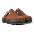 Dr. Martens Zebzag Warmlined Chaussures De Confort Marron En Daim