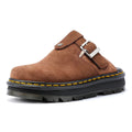 Dr. Martens Zebzag Warmlined Chaussures De Confort Marron En Daim