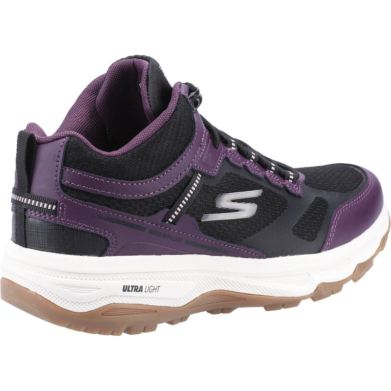 Skechers Go Run Trail Altitude Baskets En Cuir Pour Femmes, Noir/Violet