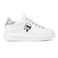 Karl Lagerfeld Kapri NFT Lo Lace Baskets Blanches En Cuir Pour Femmes