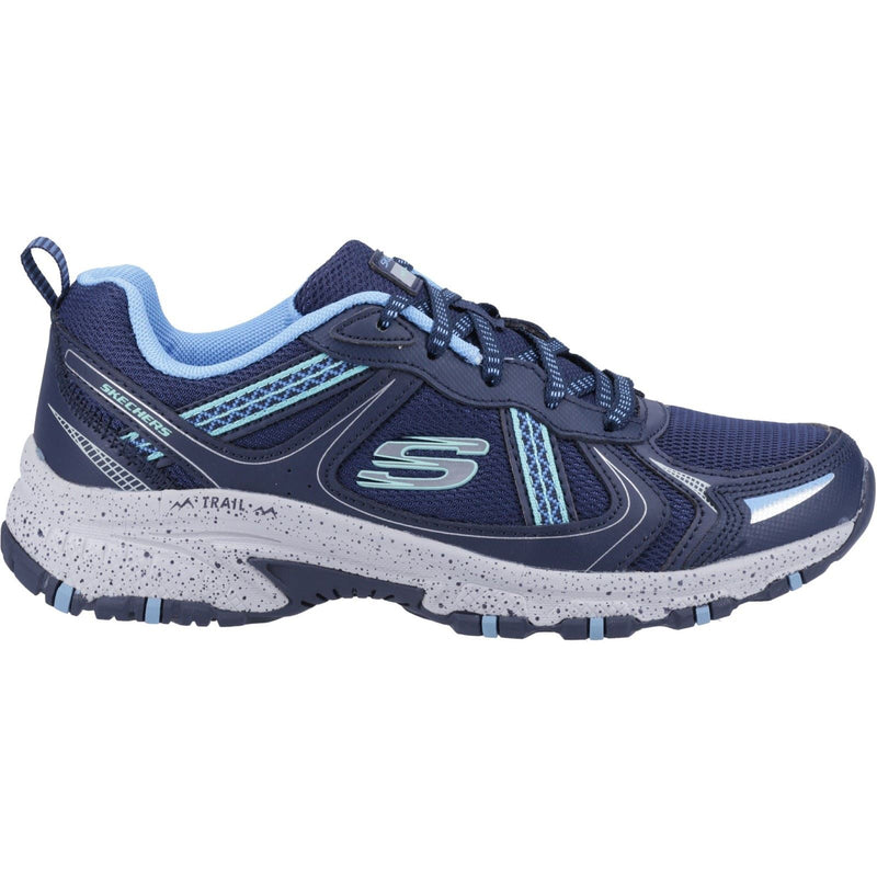 Skechers Hillcrest Baskets En Cuir Pour Femme Bleu Marine/Bleu.