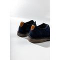 Hush Puppies Scout Chaussures Pour Hommes En Daim Bleu Marine À Lacets