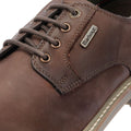 Barbour Sandstone Chaussures En Cuir Pour Hommes Marron À Lacets