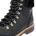 Barbour Woodside Hiker Bottes Noires En Cuir Pour Femmes