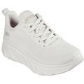 Skechers Bobs B Flex Hi Flying Chaussures De Sport Pour Femmes En Toile Blanc Cassé