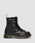 Dr. Martens 1460 Lace To Toe Bottes Noires En Cuir Pour Femmes