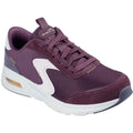 Skechers Skech-Air Court Air Wave Sneakers Femme En Cuir Bordeaux/Multicolore