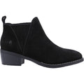 Hush Puppies Isobel Bottes Noires En Cuir Pour Femmes