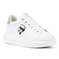 Karl Lagerfeld Kapri NFT Lo Lace Baskets Blanches En Cuir Pour Femmes