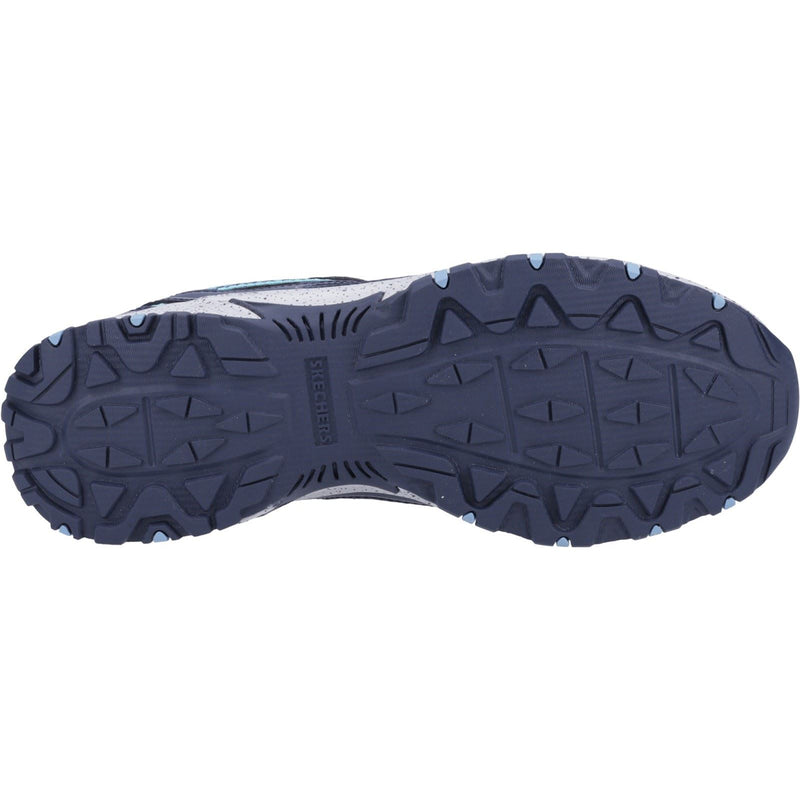 Skechers Hillcrest Baskets En Cuir Pour Femme Bleu Marine/Bleu.