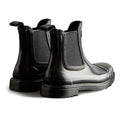 Hunter Commando Gloss Bottes En Caoutchouc Pour Femmes, Noires