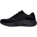 Skechers Arch Fit 2.0 The Keep Baskets Noires En Cuir Pour Hommes