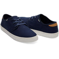 TOMS Carlo Baskets En Toile Bleu Marine Pour Homme En Jute De Style Patrimonial