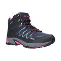 Cotswold Abbeydale Mid Bottes De Randonnée En Caoutchouc Pour Femmes Marine/Noir/Fuchsia