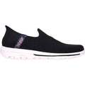 Skechers GO WALK Travel Tahiti Sunset Sneakers Noires Pour Femmes En Textile