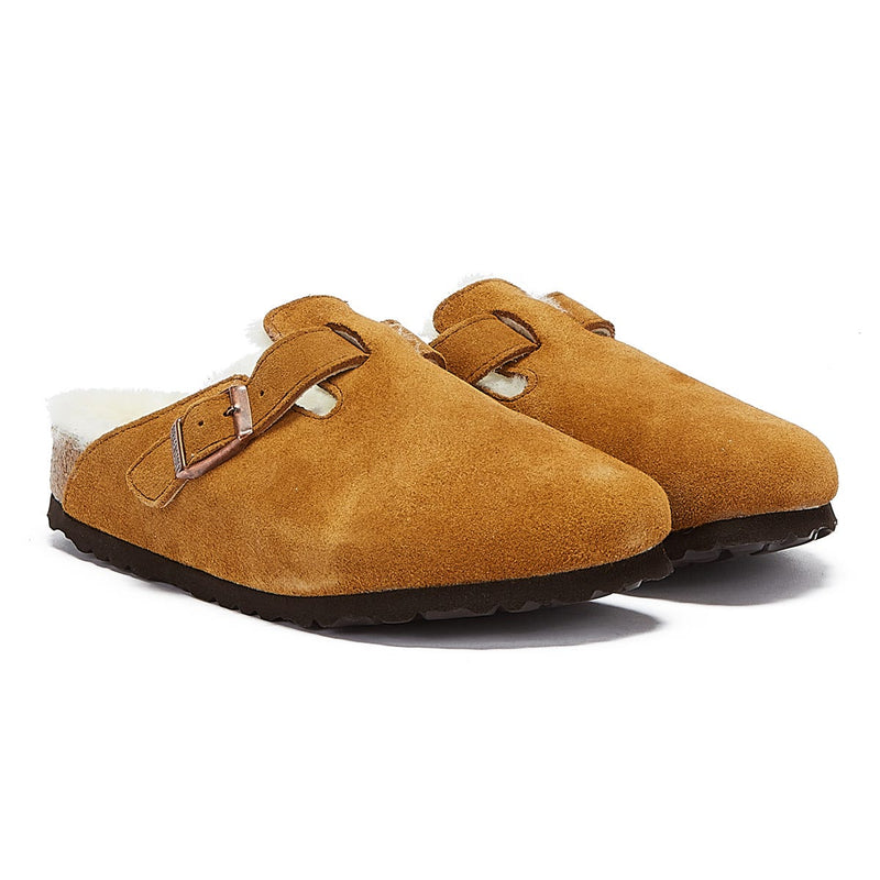 Chaussons Birkenstock Boston Shearling Mink