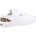 Superga 2630 Stripe Pad Leopard Baskets Blanches/ Léopard Pour Femmes 100 % Coton