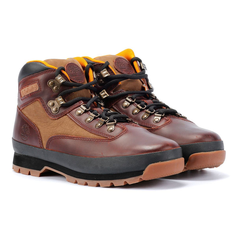 Timberland Euro Hiker Bottes En Cuir Marron Pour Hommes