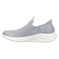 Skechers Ultra Flex 3.0 Smooth Step Baskets Pour Femmes En Textile Gris Clair