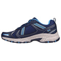 Skechers Hillcrest Baskets En Cuir Pour Femme Bleu Marine/Bleu.