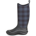 Muck Boots Hale Bottes En Caoutchouc À Carreaux Noir/Gris