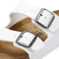 Birkenstock Arizona Birko-Flor Sandales blanches pour femmes