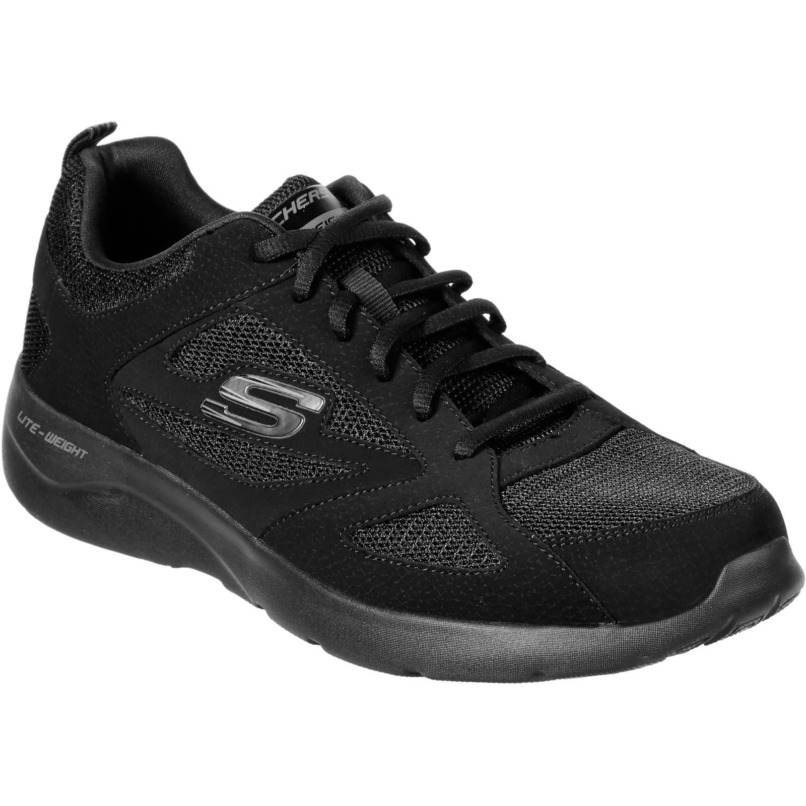 Skechers Dynamight 2.0 Baskets Noires Pour Hommes En Mesh