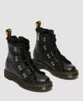 Dr. Martens 1460 Lace To Toe Bottes Noires En Cuir Pour Femmes