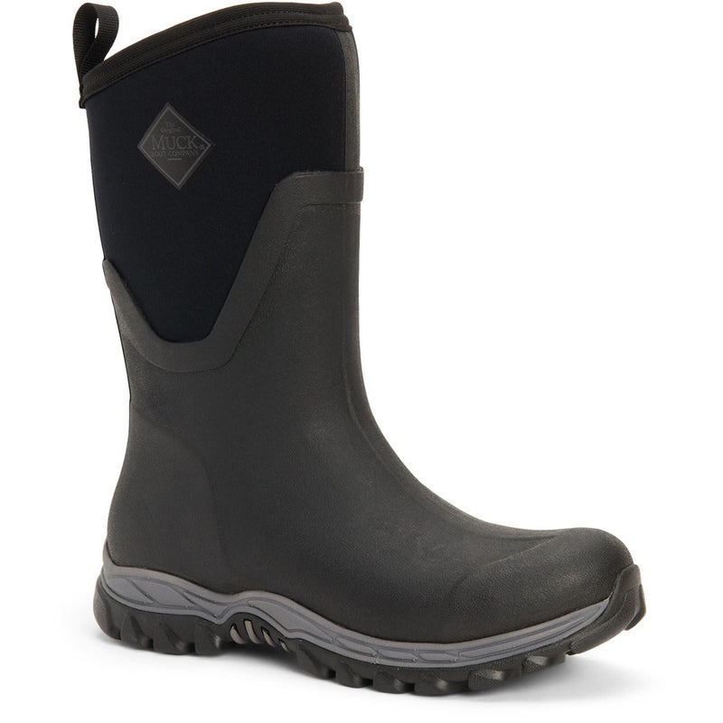 Muck Boots Arctic Sport Mid Bottes En Caoutchouc Noires Wellington