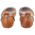 Hush Puppies Janessa Ballérines Plates En Cuir Pour Femmes De Couleur Beige.