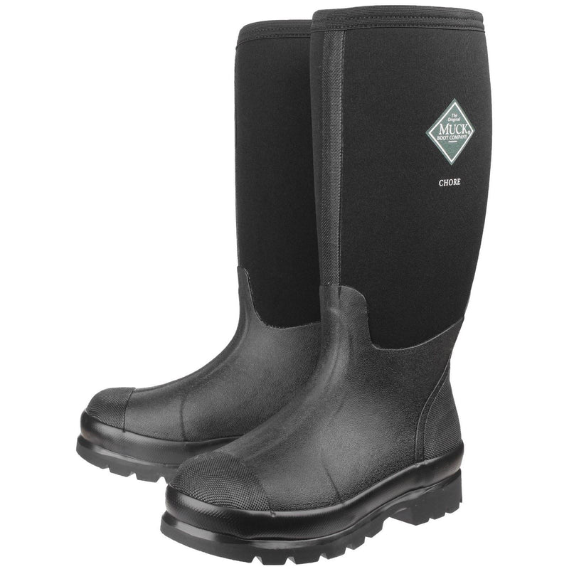 Muck Boots Chore Classic Hi Bottes En Caoutchouc Noires