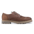 Barbour Sandstone Chaussures En Cuir Pour Hommes Marron À Lacets