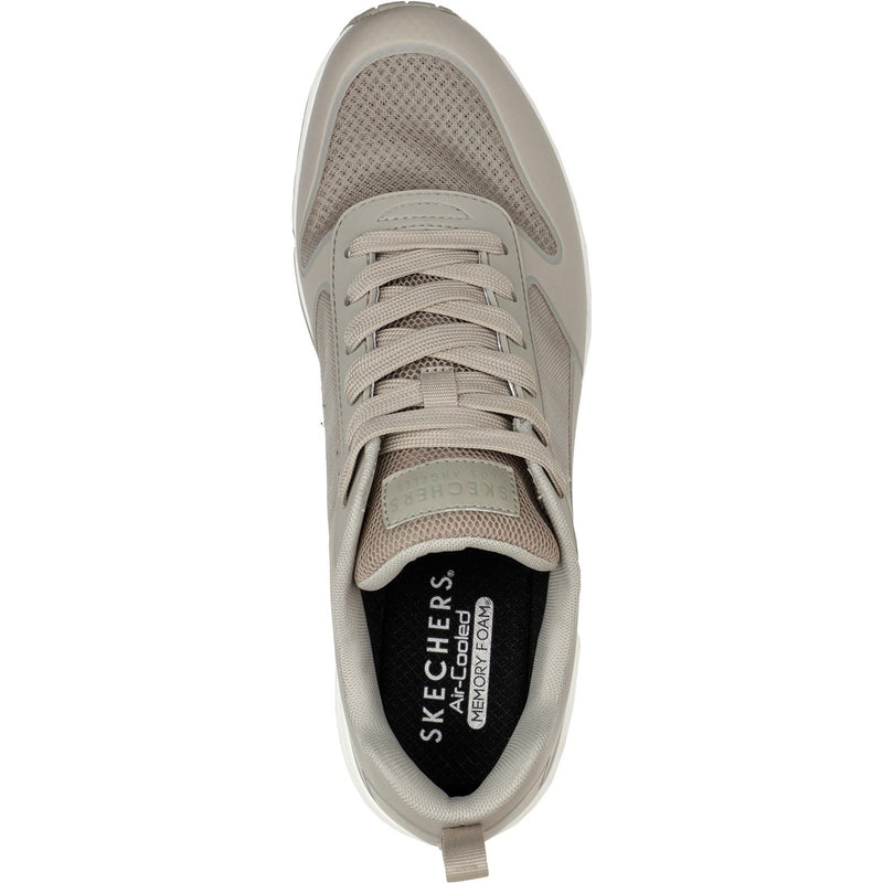 Skechers Uno Sol Baskets Pour Hommes En Synthétique De Couleur Taupe