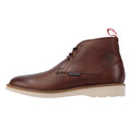 Ben Sherman Hampton Bottes Rouges En Cuir Pour Hommes